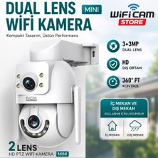 Wificam Inox X116 Mini 3+3mp Çift Lens Wifi Güvenlik Kamerası Iç ve Dış Ortam