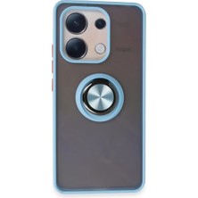 Mariposa Secret Newface Xiaomi Redmi Note 13 4g Kılıf Montreal Yüzüklü Silikon Kapak - Buz Mavi