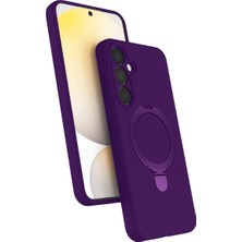Mariposa Secret Newface Samsung Galaxy A55 5g Regal Magsafe Standlı Kapak - Derin Mor