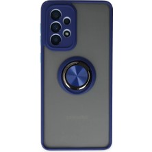 Mariposa Secret Newface Samsung Galaxy A33 5g Kılıf Montreal Yüzüklü Silikon Kapak - Lacivert