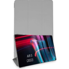 Mariposa Secret Newface Apple iPad Air 5 (2022) Kılıf Tablet Smart Kılıf - Gri