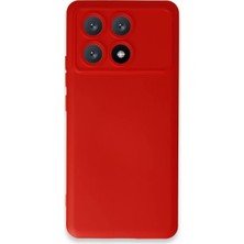 Mariposa Secret Newface Xiaomi Poco X6 Pro Kılıf Nano Içi Kadife Silikon - Kırmızı