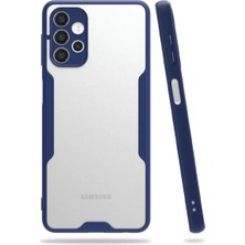 Mariposa Secret Newface Samsung Galaxy A72 Kılıf Platin Silikon - Lacivert