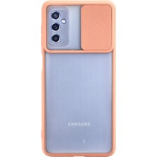 Mariposa Secret Newface Samsung Galaxy M52 5g Kılıf Palm Buzlu Kamera Sürgülü Silikon - Pembe