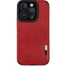 Mariposa Secret Newface Apple iPhone 14 Pro Max Kılıf Loop Deri Silikon - Kırmızı