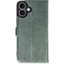 Mariposa Secret Newface Apple iPhone 16 Plus Kılıf Trend S Plus Kapaklı Kılıf - Yeşil