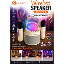 Uravas Store Partypod Bluetooth 5.3 Destekli Çok Fonksiyonlu Kablosuz Mikrofon ve Hoparlör