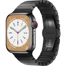 Mariposa Secret Newface Apple Watch 42MM KR416 Huks Kordon - Siyah