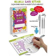 Uravas Store Oluklu Sayı Kitabı / Uçan Sihirli Kalem ve Kalem Tutucu Hediyeli - 3+