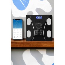 Uravas Store Tartı Baskül Dijital Elektronik Tartı Vücut Analiz Wifi Akıllı Yağ Ölçer
