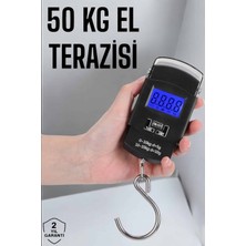 Uravas Store 50 kg El Kantarı Ağırlık Ölçer Dijital Ekranlı Kancalı Portatif