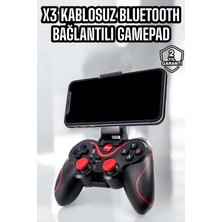 Uravas Store X3 Gamepad Oyun Kolu Bluetooth Bağlantılı Gamestick Android Uyumlu