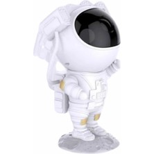 Uravas Store Astronot Şeklinde Bluetooth Hoparlör Gökyüzü Kumandalı Aydınlatma Lamba