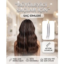 Rhea & Co. Saç Simi 47 cm Pembe - Isıya Dayanıklı Çok Renkli Saç Aksesuarı