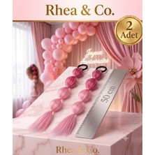 Rhea & Co. Pembe Ombreli Bubble Saç Tokası