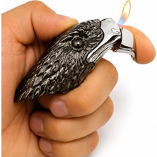 Onr Store Kartal Başı Tasarımlı Metal Gazlı Çakmak Koleksiyon ve Hediyelik Model