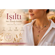 Nior Lifestyle Renkli Taşlı Altın Renk Y Kolye, Kadın Lariat Kolye, Günlük ve Özel Gün Takısı