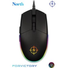 North Combat Rgb Kablolu Oyuncu Mouse (Kdo)