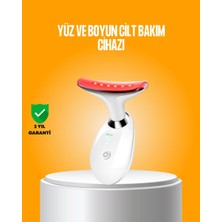 ALK 3 Modlu Boyun ve Yüz Bakım Cihazı – Ems Temizleme Sıcak Masaj ve Renkli Işık Terapi Özellikli