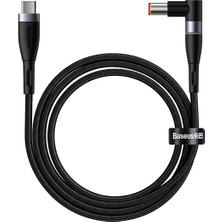 ALK Baseus Zinc Manyetik Type-C To Dc Round (79X55MM) Lenovo Laptop Şarj Kablosu 100W 2M-(5775)