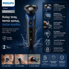 Philips 5000 Serisi Islak&kuru Tıraş Makinesi, 360° Yüz Kıvrımı Başlıklar, Hassas DÜZELTICI,S5445/03
