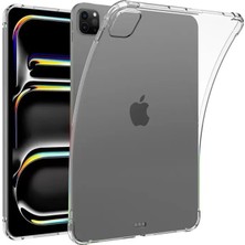 Uravas Store Mey Ithalat®   iPad Pro 11 (2024) Kılıf Anti Shock Tablet Silikon - Şeffaf