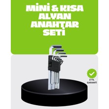 ALK 9 Parça Alyan Anahtar Seti Bisiklet Mobilya ve Otomotiv Uyumlu