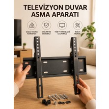 ALK 32-55 Inç Uyumlu 40 kg Taşıma Kapatiseli Televizyon Duvar Asma Aparatı
