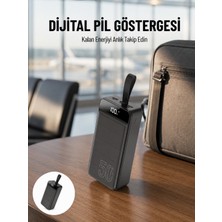 Tech Butiq Powerbank 50.000 Mah Dijital Göstergeli Taşınabilir 4 Portlu Hızlı Powerbank Yeni Nesil