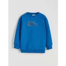 Lc Waikiki Yeni Sezon Real Madrid Baskılı Erkek Çocuk Kalın Sweatshirt