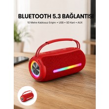 Tech Butiq Rgb Işıklı Taşınabilir Hoparlör – Çoklu Bağlantı Desteği