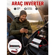 ALK Araç Içi Elektrik Dönüştürücü 500W Priz Invertör
