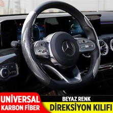 Empressco Karbon Desenli Silikon Direksiyon Kılıfı – Şık Tasarımıyla Tüm Araçlara Uyumlu ve Koruyucu.
