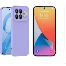 Tekno Grup Xiaomi Poco F8 Ultra Kılıf  Içi Kadife Yumuşak Lansman Kılıf-Lila + Nano Esnek Ekran Koruyucu