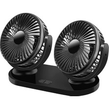 ALK Ally Çift Başlıklı Araç Fanı Oto Fan Vantilatör R-8037-(5775)