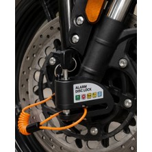 ALK 110 Db Alarmlı Disk Fren Kilidi Su Geçirmez Çelik Motosiklet Güvenlik Kilidi