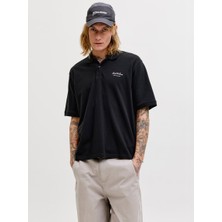 Jack & Jones Jjearchıve Graphıc Polo Ss Ln Erkek T-Shirt 12288877 Black