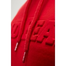Bad Bear Bisiklet Yaka Kirmizi Erkek Sweatshirt 22.02.12.014 Pucker Bear Hoodie