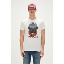 Bad Bear RECKLESS T-SHIRT KREM Erkek T-Shirt 23.01.07.010-C04