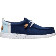 Hey Dude 43086 Wally Craft Linen Lacivert Erkek Ayakkabı