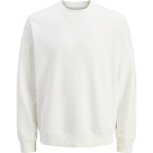 Jack & Jones Bisiklet Yaka Beyaz Erkek Sweatshırt 12283399_JPRCCMATEO Sweat Crew Neck
