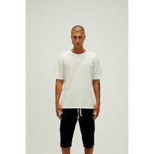 Bad Bear Liber Oversize T-Shirt Marshmallow Beyaz Basic Erkek Tişört