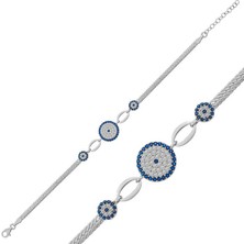 Inure Jewelry ​Gümüş Nazar Boncuklu Bileklik