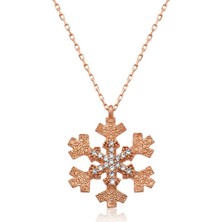 Inure Jewelry Gümüş Kar Tanesi Bayan Kolye