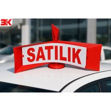 3k Mağaza Satılık Kiralık Araç Fırfırı – Mıknatıslı Tabanlı Çift Yönlü Oto Satış Levhası