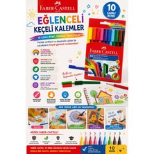 Faber-Castell Faber Castell Eğlenceli Keçeli Kalem 10 Renk 5068 111500
