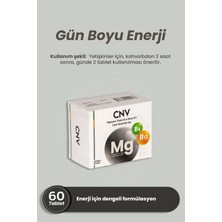 Cnv Magnezyum Magnezyum Malat, Sitrat Vitamin B6 ,b12 60 Tablet Enerji Verir Sindirimi Düzenler