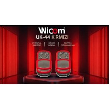 Lucciola Wicom Renkli Uk-44 Akıllı Kodlanabilir Kumanda (Otomatik Kapı Motoru,bariyer,kepenk,panjur)2 Adet)