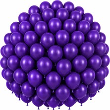 BeySüS Mor Renk Lateks Pastel Balon (30 cm) - 100 Adet