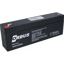 Uravas Store Orbus 12 Volt - 2.2 Amper Yatık Uzun Akü (178X34X60MM)